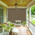 thumbnail image 7 of Shade&Beyond Outdoor Roller Shades 6' W x 6' H,Cordless Patio Shades Roll Up Outdoor Blinds with 90% UV Protection for Porch Gazebo,Coffee Brown, 7 of 7
