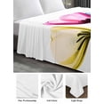 thumbnail image 6 of Colorful Tulip Twim Size Flat Sheet, Wrinkleproof & Fadeproof Cooling Flat Bed Sheet Only, Farmhouse Luxury Flowers Botanical Breathable Soft Bedding Top Sheets 66 x 96 Inches, 6 of 8