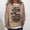 Khaki, variant on OKBOP T Shirts for Women,Oversize Funny Text Letter Print Round-Neck Long Sleeve Loosen Single Sweatshirt Tops Pullover Blouse