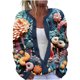 thumbnail image 2 of Cárdigan informal de punto con estampado navideño para mujer, chaqueta con botones y abrigo para mujer, 2 of 5