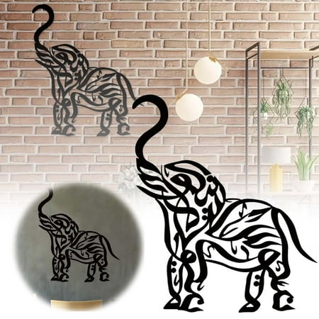 

1pc Elephant Style Wall Art Wall Decoration Elegant Wall Decoration Modern Design Suitable For Home Or Office Window Panel Antique Stained Glass Windows Picture Hanging Chain Decorative Chandelier