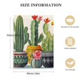 thumbnail image 2 of JRXY Cactus Wall Art Wall Decor Cactus with Red and Yellow Flowers in Mexican Floral Pot Poster Framed Cactus Bathroom Decor Boho Painting Tropical Green Plant Prickly Canvas for Decorations 16x20 in, 2 of 5