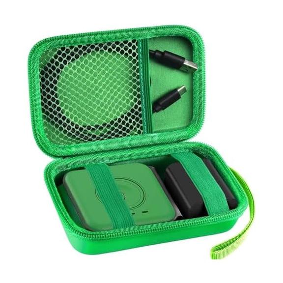 Travel Case for UCOMX for Nano/for Rtops/for Hicober/for Iseyyox 3 in 1 Wireless Charger, Foldable Magnetic Charging Station Storage Holder Bag for Fast Charge Pad Cable and Adapter, Green-Box Only
