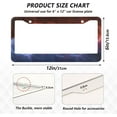 thumbnail image 4 of Coolnut Red Blue Lightning 2 Holes Car License Plate Frames 2PCS, Car License Plate Holder with Screw Caps Cover Set Automotive Exterior Parts Decoration for US Vehicles, 4 of 7