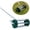 silver, variant on Lightweight Rolling Spike Lawn Aerator For Garden Lawn Soil Aerator with Silver Handle