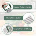 thumbnail image 4 of couteau Ondul Frites, Coupe Patate, Coupe-frites Inoxydable, Trancheur Vague Enfants Pour Les Frites Pour Lgumes, Frutas, Ensalada, Couteau Ondul, 4 of 5