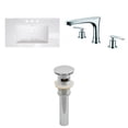 thumbnail image 1 of American Imaginations 35.5-in. W 1 Hole Ceramic Top Set In White Color - Overflow Drain Incl. AI-16591, 1 of 1
