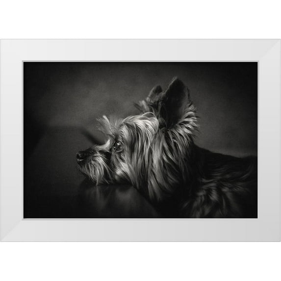 Lacz, Krisztina 24x17 White Modern Wood Framed Museum Art Print Titled - I have been waiting for you ...