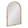 thumbnail image 5 of Kate and Laurel Burlock Modern Burlwood Arched Mirror, 22 x 32, Natural Wood, Transitional Arch Mirror for Use as Vanity Bathroom Mirror or Fireplace Mantel Mirror, 5 of 10