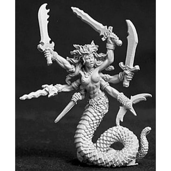 Reaper Miniatures Vandorendra, Snake Demon #02633 Dark Heaven Unpainted Metal