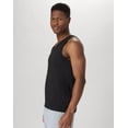 thumbnail image 4 of Hanes Essentials Men's Cotton Tank Top, 3-Pack Black S, 4 of 7