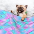 thumbnail image 3 of Yiaed Purple Dragon Scales Print Dog Blankets-Cat Blanket Washable for Couch Protection,Puppy Blanket, Soft Plush Reversible Throw Furniture Protector-Large, 3 of 8