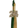 thumbnail image 2 of Endea Graduation Hunter Green/Antique Gold Graduation Tassel with Gold Date Drop, 2 of 2