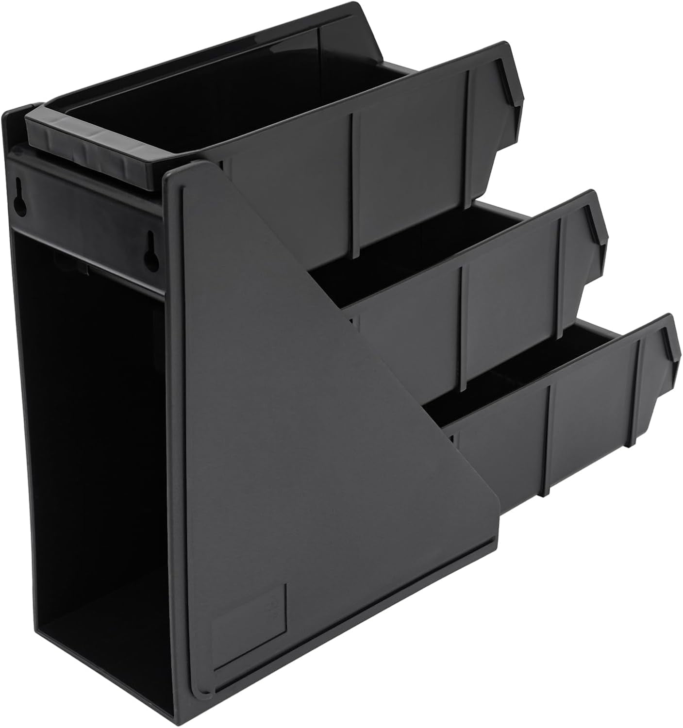 6 Compartment Serve Condiment Bin 20.07 x 11.02 x 13.78in Condiments Holder 3 Tier Self Serve Coffee Bin Stand Countertop Organizer for Paper Cups Drink Lids