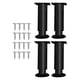 thumbnail image 1 of Patas de muebles ajustables en altura de 4 piezas, pata de soporte de cama, resistente, versátil, de metal, reemplazo para sofá, mesa., 1 of 8