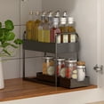 thumbnail image 4 of Multifunctional Kitchen Rack Pull-Out Spice Rack Double-Layer Cabinet Storage Rack White, 4 of 6