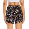 thumbnail image 3 of Picia Daisies Flowers Pattern Women's 2 in 1 Athletic Running Shorts High Waisted Workout Casual Gym Sweat Shorts with Comfy Liner Zipper Pockets-XX-Large, 3 of 9