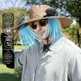 thumbnail image 6 of Mission Cooling Fishing Hat - Solar & USB Powered Built-in Fan Wide Brim Ultralight Sun Bucket Hat for Men Outdoor, 6 of 7