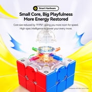Gan I Carry 4, Smart Speed Cube 3x3 Magnetic, Connected Electronic Bluetooth Magic Cube for Kids Adults, Battery Replaceable Frosted Version