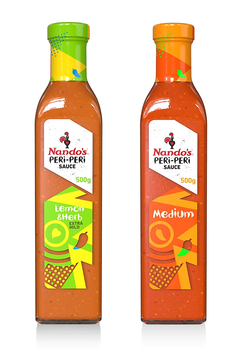 Nandos PERiPERi Sauce Zesty Variety Pack Medium Hot Sauce and Lemon