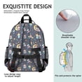 thumbnail image 5 of Star Fairy Princess Pattern Backpack for School,Cute School Bag,Schoolbag with Adjustable Shoulder Straps & Padded Back,15.25"x11.5"x5.25", 5 of 5