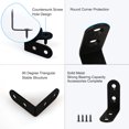 thumbnail image 4 of Uxcell 40 x 40mm Angle Bracket Metal Black L Shaped Angle Brackets Corner Braces Support with Screws, 4pcs, 4 of 7