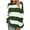Green, variant on IROINNID Womens Sweater Round Neckline Pullover Sweater Stripes Loose Mid-Length Long Sleeve Shirt Sweater Tops