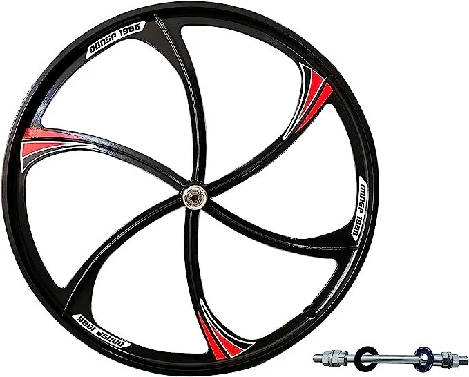 CDHPOWER Black 26" Magnesium Rear Mag Wheel Only 135mm Width Bike Rim Bicycle Wheel