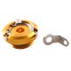 thumbnail image 4 of Juego de tapas de llenado de aceite para motocicleta Yamaha FJ1100 1984 1985 y FZ1 2001 - 2012, color dorado, 4 of 4
