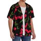 thumbnail image 2 of Fotbe Cherry Camisa Estampada de Manga Corta para Hombre, Casual de Verano, Estilo Playero, Sin Arrugas-Large, 2 of 5