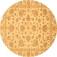 thumbnail image 1 of Ahgly Company Indoor Round Abstract Brown Modern Area Rugs, 8' Round, 1 of 4