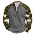 thumbnail image 2 of Blusas y camisas de manga larga con cuello redondo para hombre, sudadera con capucha de cuello redondo con cremallera y estampado, sudadera de manga larga, blusa de poliéster para hombre, 2 of 4