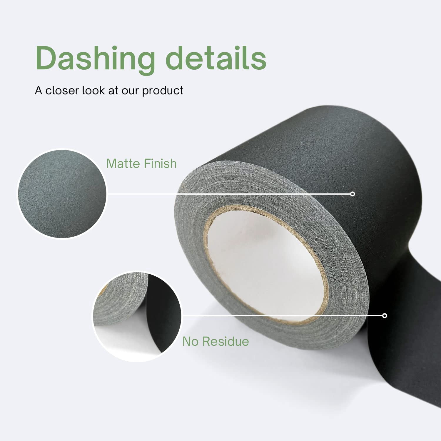 Guffaw - Professional Grade Gaffer Tape for Musicians, Commercial Use, Electrical Cords - Width 4 inches, Length 33 Yards - Matte Cloth Gaffers Tape for Securing Cables, Upholstery & Bookbinding (2pk)
