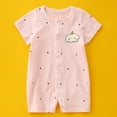 thumbnail image 2 of WRKEKC Baby Girl Romper, Baby Boy Jumpsuit, Newborn Girls and Boys Summer Thin Cute Print Round Neck Short Sleeve Jumpsuit, 2 of 3