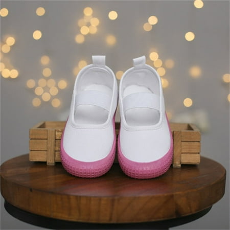 

2024 New Toddler Baby Boy Girl Little Girl Rhinestone Shoes Flat Shoes Bao Kids Dress Shoes Head one Foot off Girl Canvas Shoes Baby Soft Sole Casual Shoes Running Shoe Girl Simple Fashion Unisex