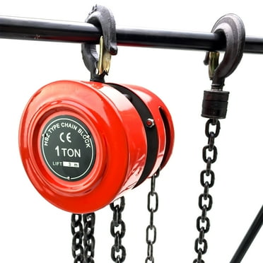 iMeshbean Hand Chain Hoist 1 Ton/2000 lbs Capacity Manual Chain Hoist w/2 Heavy Duty Hooks