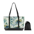 thumbnail image 7 of FORMRS Laptop Tote Bag for Women with 15.6" Computer Compartments Handbag, Peacock Feather, 7 of 7
