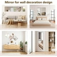 thumbnail image 4 of 8 Pack Wall Mirror, 7.88 x 7.88 Inch Acrylic Mirror Tiles, Shatterproof Flexible Plastic Mirror Sheets for Bedroom Home Gym Door, 4 of 4