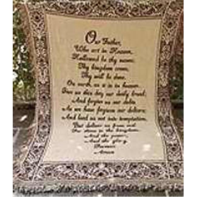 Manual Woodworkers & Weavers 94515 Throw-Our Father Who Art In Heaven