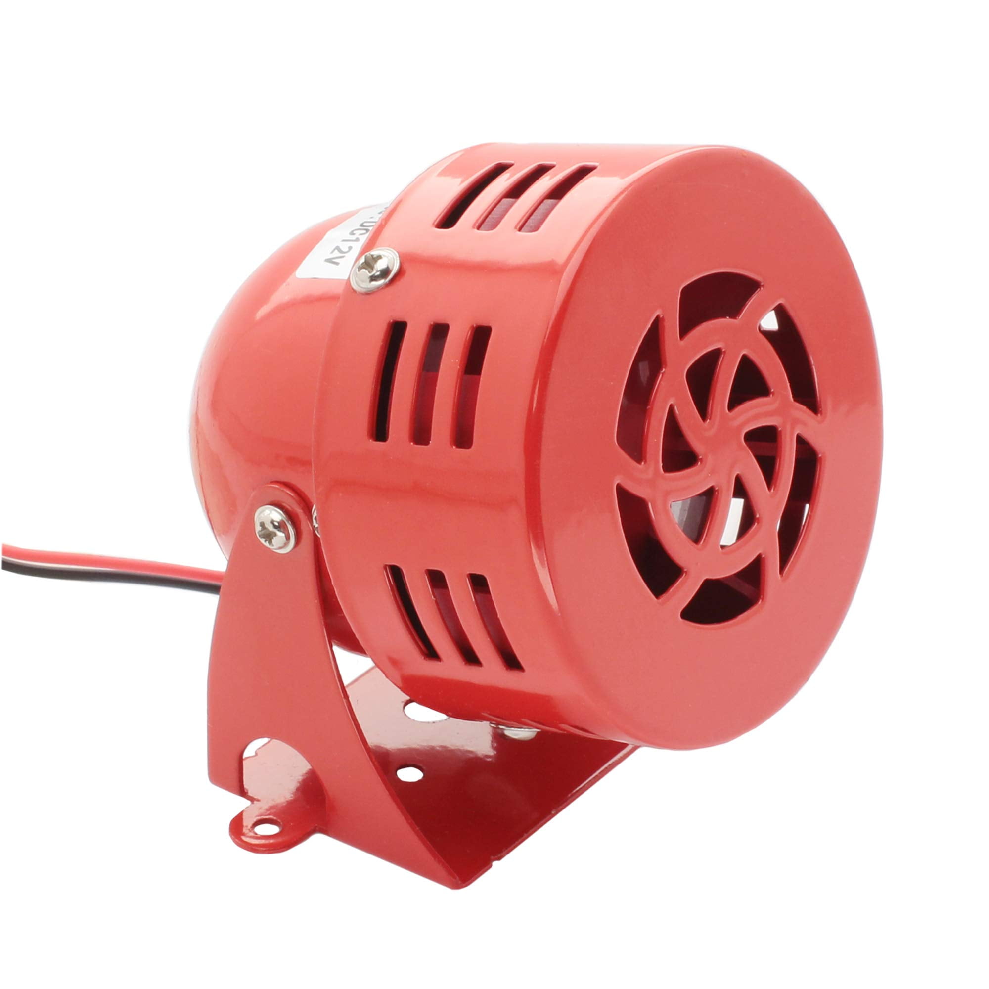 uxcell 12V Electric Car Truck Motorcycle Driven Siren Horn Loud Alarm Red 