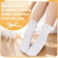 thumbnail image 4 of Bocaoying 6 Pairs Womens Ruffle Socks, Cute Lace Frilly Socks with Bowties, Sweet Dress Socks Lolita Socks (White), 4 of 7