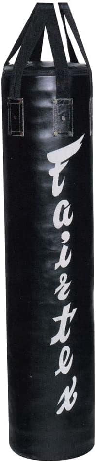 Fairtex Muay Thai Banana Punching Bag - 6 Ft Heavy Bag for Boxing, Kickboxing, MMA - Unfilled Banana Bag