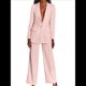 thumbnail image 1 of Trajes de Pantalón para Mujer, Elegantes, de 2 Piezas, Informales, de Negocios, con Solapa, Larga, Blazer Abierto, Conjunto de Traje. Rosa S, 1 of 9