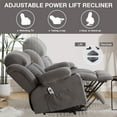 thumbnail image 7 of Segmart Electric Power Lift Overstuffed Fabric Recliner Chair with USB Port, Gray, 7 of 7
