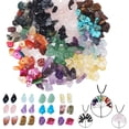 thumbnail image 2 of Coofit Chips Stones Set DIY Irregular Natural Gemstone Beads Earring Hook Accessories, 2 of 10