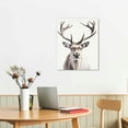 thumbnail image 2 of Nawypu BACKYMRART Reindeer Prints Animal Poster Winter Canvas Wall Art Nordic Christmas Snow Covered Trees Home Decor Artwork Print Room, 2 of 4