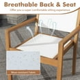 thumbnail image 6 of Costway Stackable Dining Chair Set of 4 with Wear-resistant Fabric & Breathable Backrest, 6 of 9