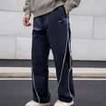 thumbnail image 2 of PIMSSY Men Pants Casual Pants For Style Relaxed Fit Athletic Wide Leg Pants Straight Leg Pants Male Versatile Solid Color Slacks, 2 of 9