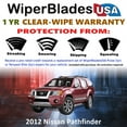 thumbnail image 2 of 2012 Nissan Pathfinder Beam Wiper Blades Wipers w/1yr Warranty (Set of 2), 2 of 5