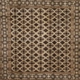 thumbnail image 1 of Ahgly Company Machine Washable Indoor Square Abstract Bakers Brown Area Rugs, 6' Square, 1 of 7